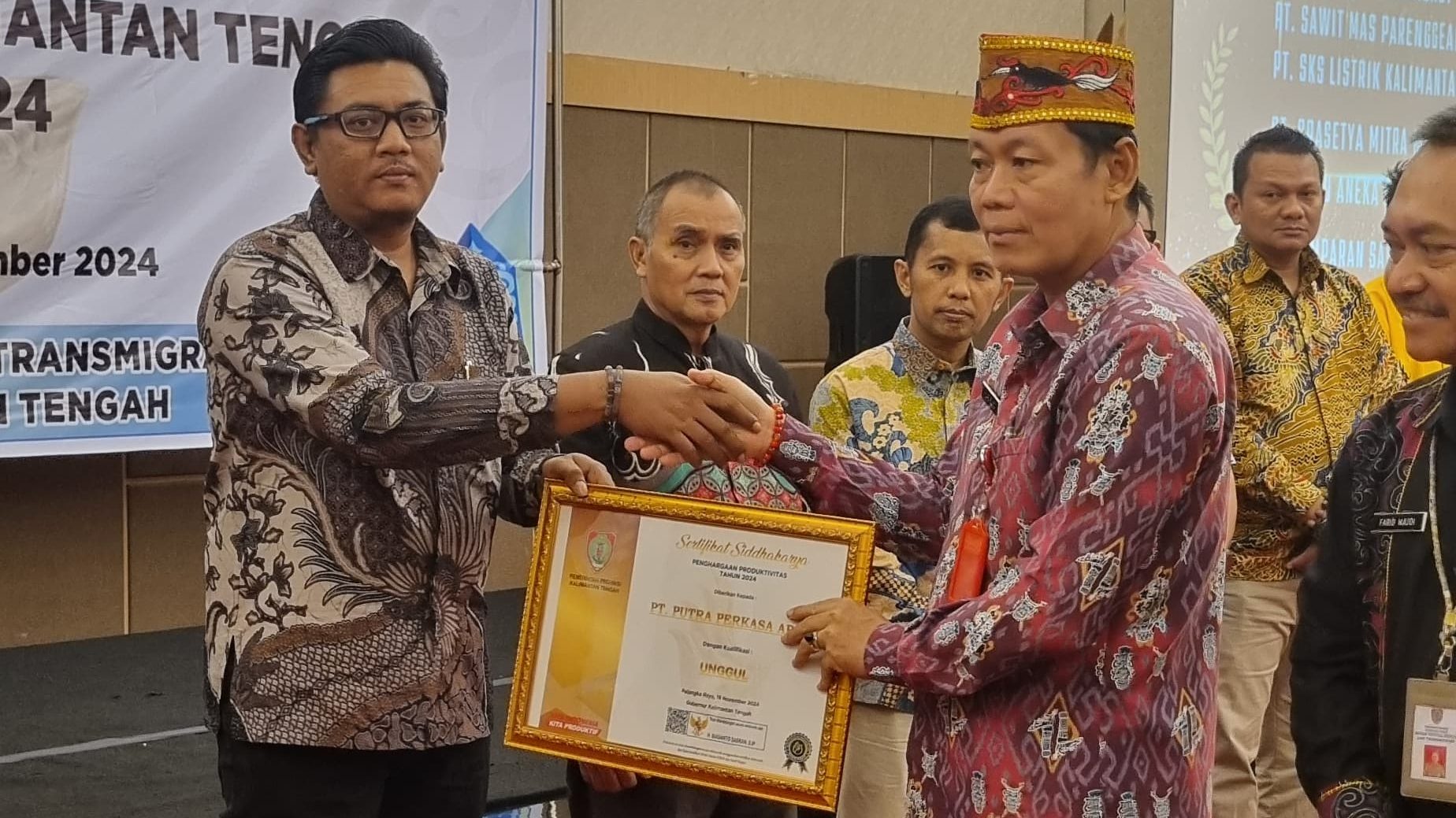 PPA Receives an Award from the Central Kalimantan Provincial Government