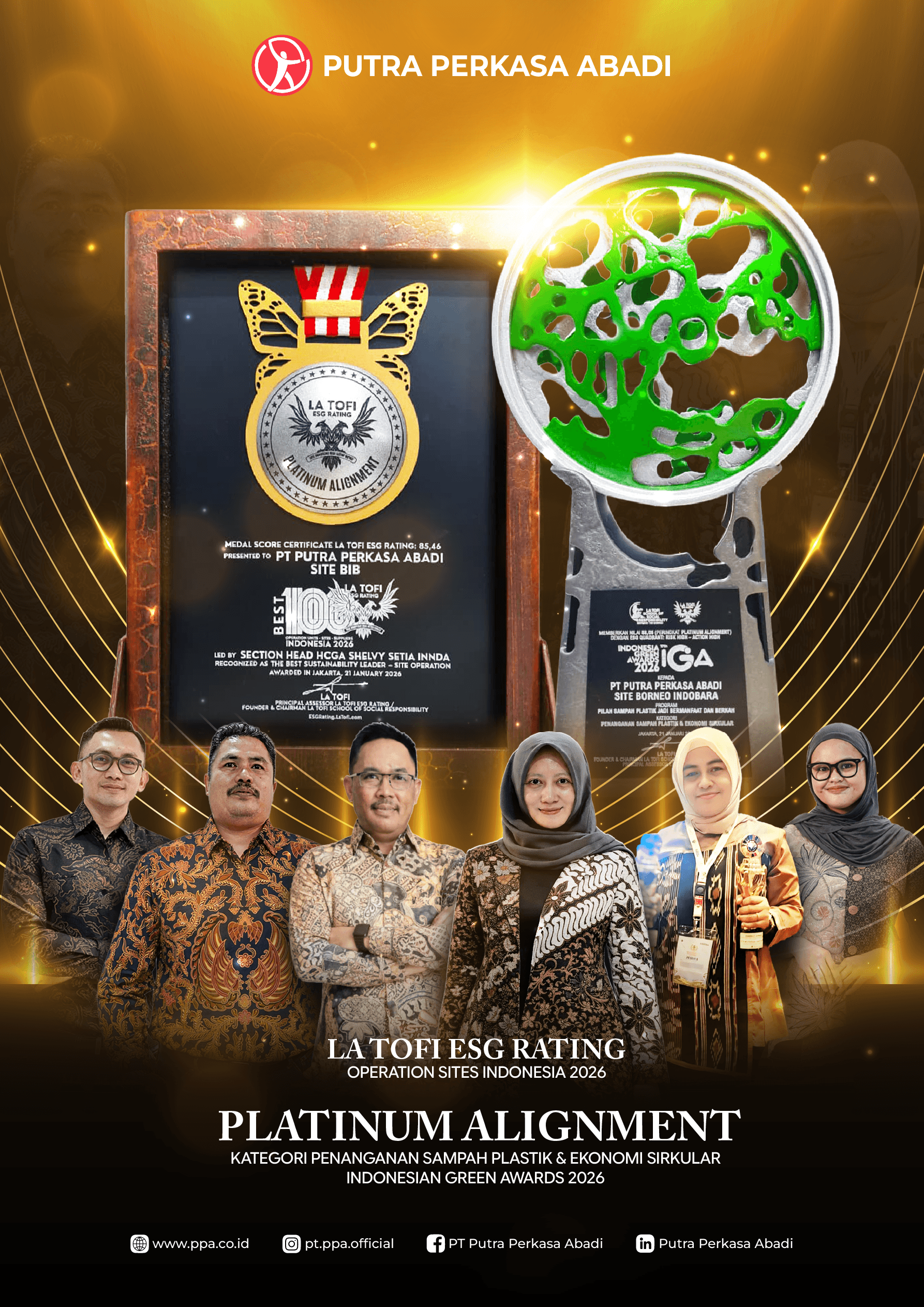PPA Wins Platinum at the Indonesia Green Awards 2026 through a Circular Economy Based CSR Programme